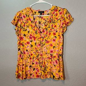 Jessica Simpson peplum top - M